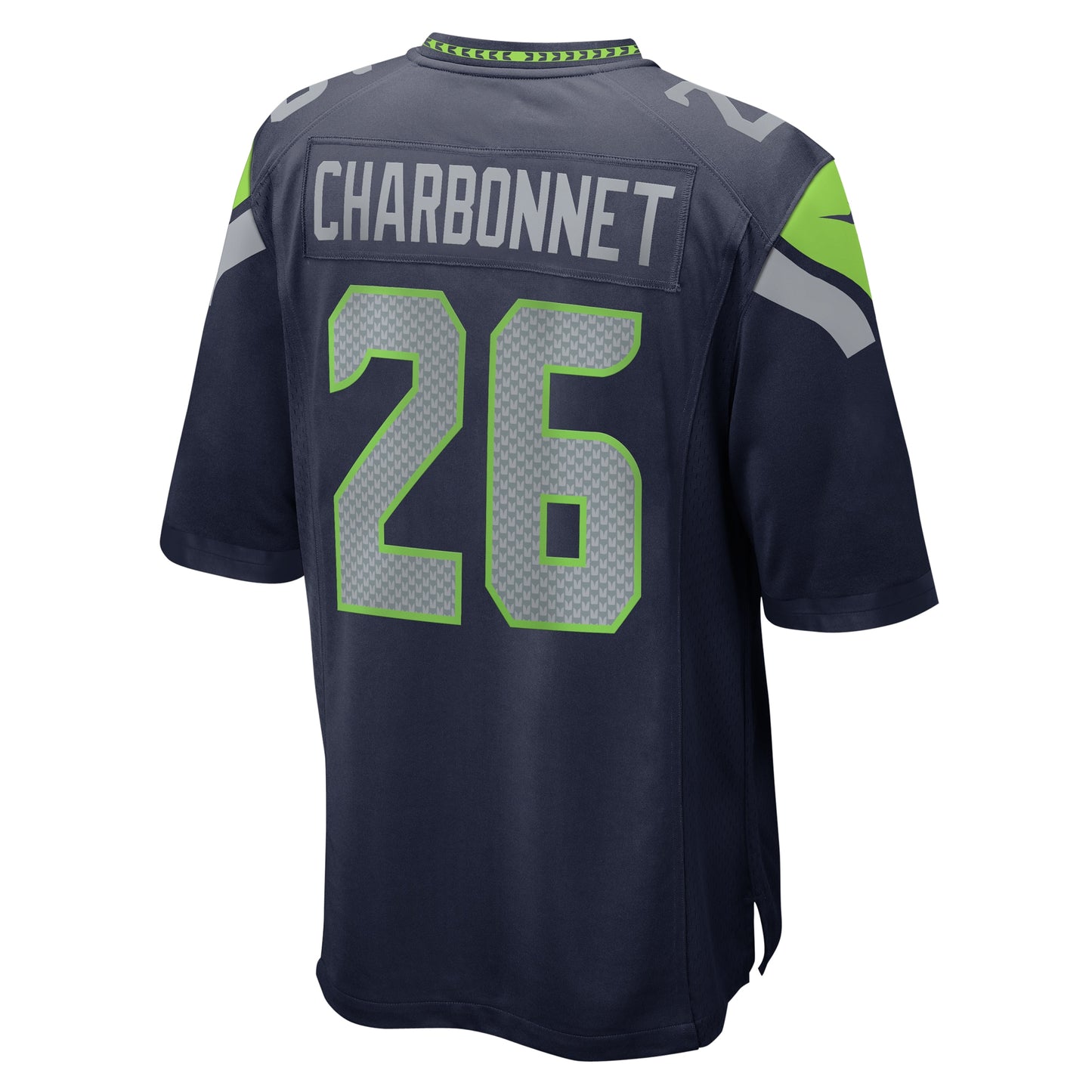 Seattle Seahawks Zach Charbonnet College Navy Game Jersey JS6929