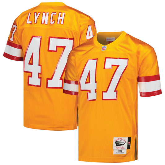 Tampa Bay Buccaneers 1993 John Lynch Mitchell & Ness Orange Throwback Retired Player Jersey JS3815