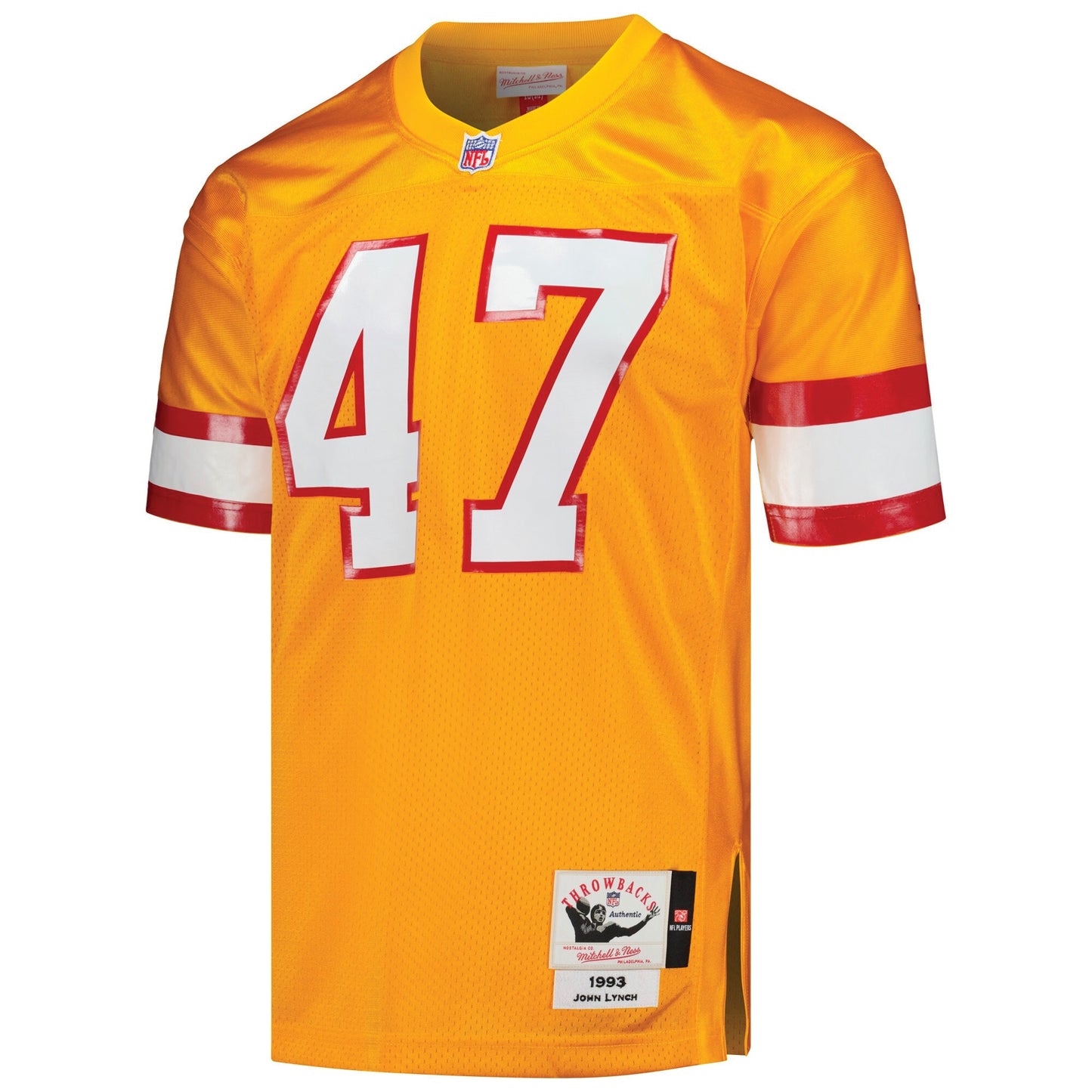 Tampa Bay Buccaneers 1993 John Lynch Mitchell & Ness Orange Throwback Retired Player Jersey JS3815