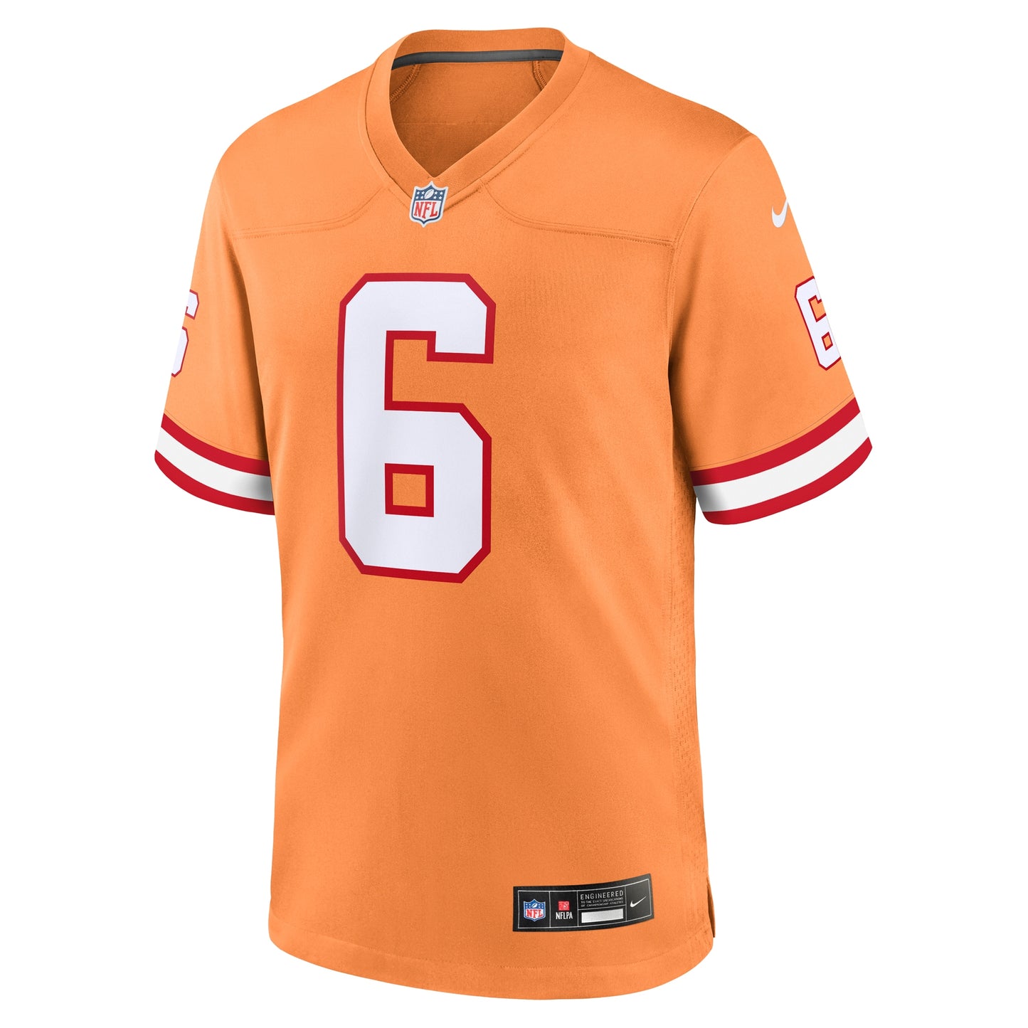 Tampa Bay Buccaneers Baker Mayfield Orange Throwback Game Jersey JS4839