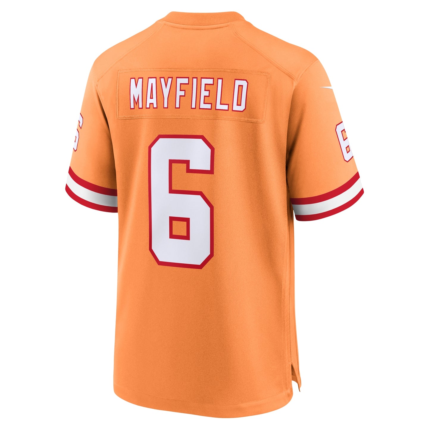 Tampa Bay Buccaneers Baker Mayfield Orange Throwback Game Jersey JS4839