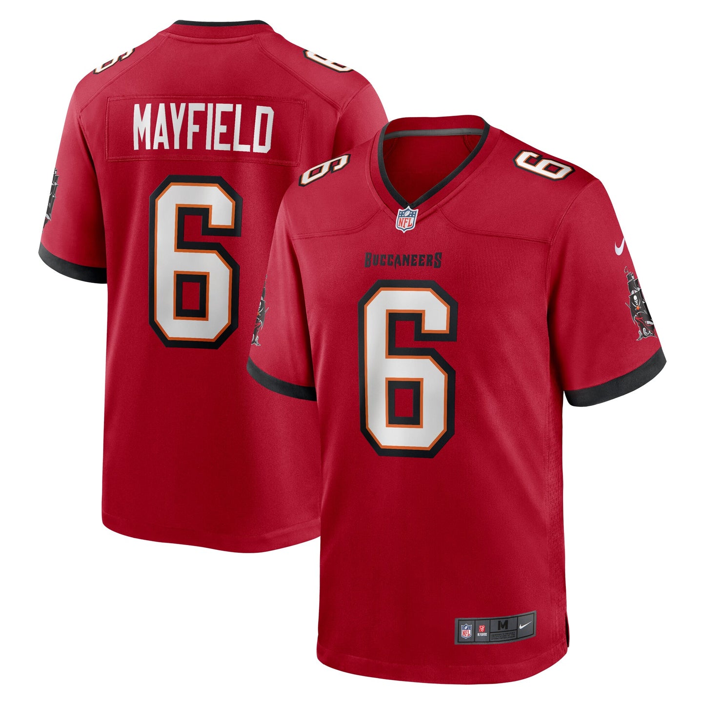 Tampa Bay Buccaneers Baker Mayfield Red Team Game Jersey JS3733