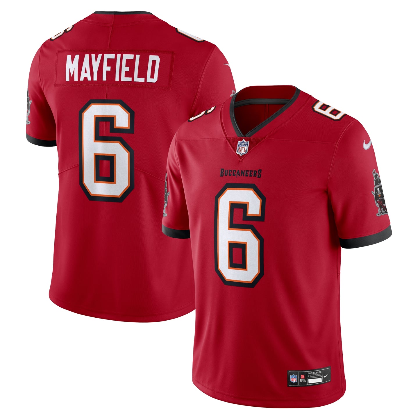 Tampa Bay Buccaneers Baker Mayfield Red Vapor Untouchable Limited Jersey JS6347