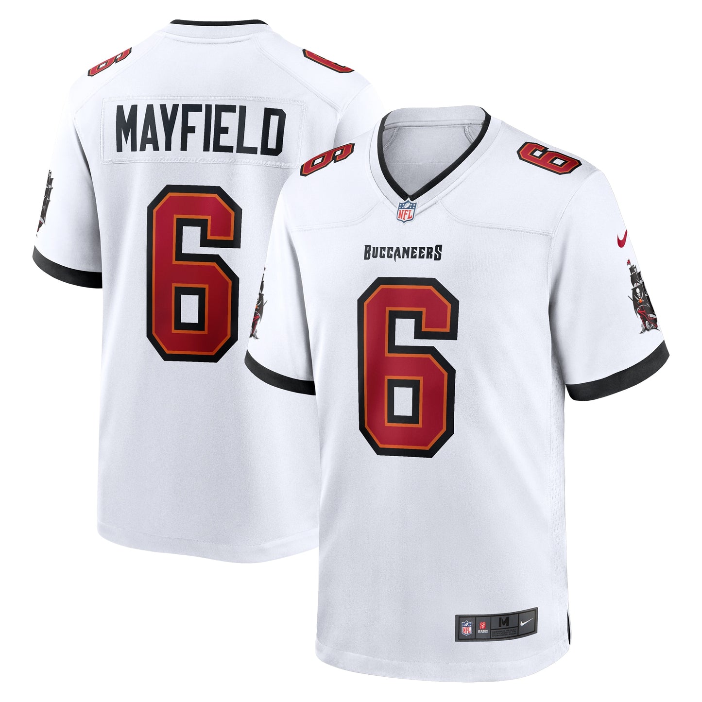 Tampa Bay Buccaneers Baker Mayfield White Away Game Jersey JS7414