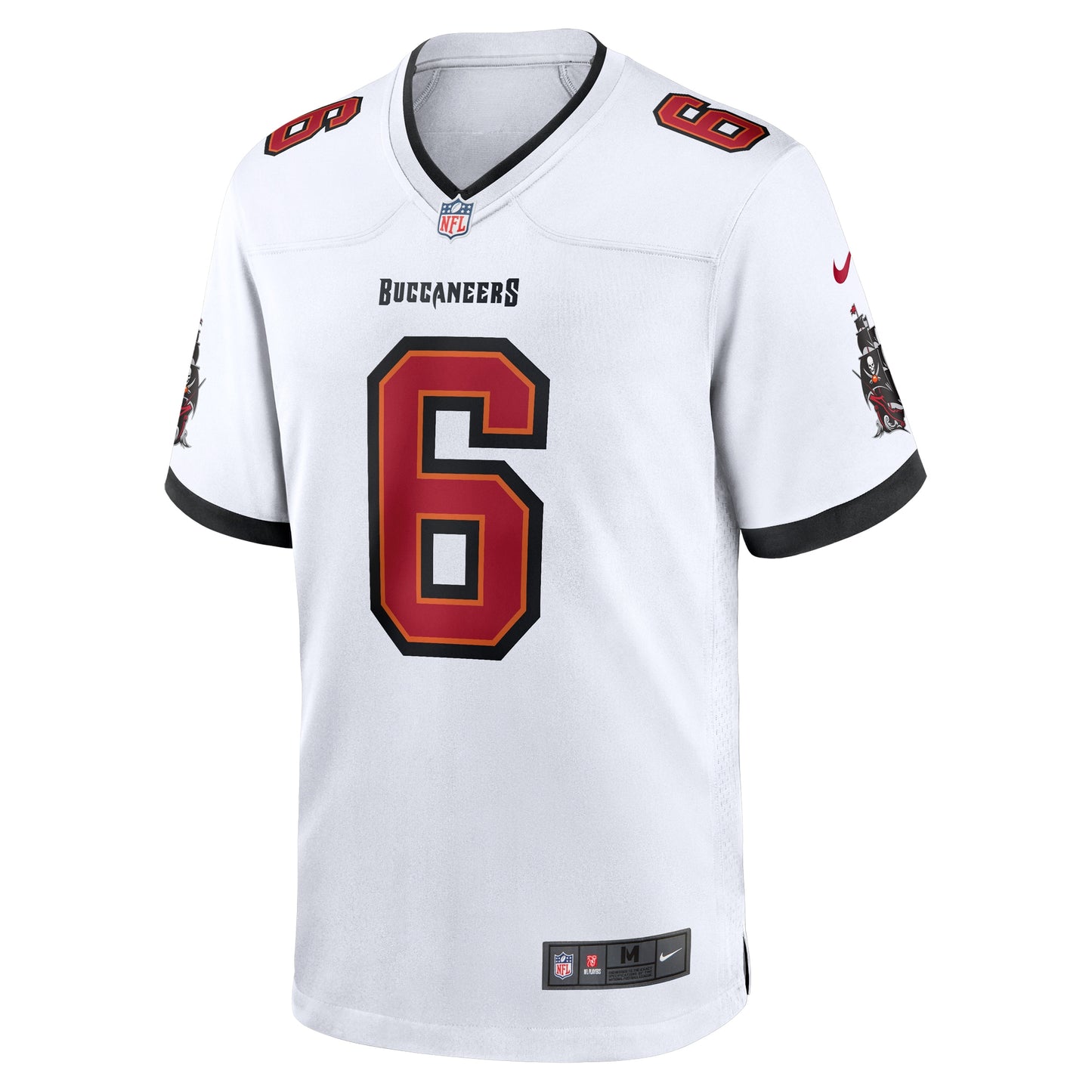 Tampa Bay Buccaneers Baker Mayfield White Away Game Jersey JS7414