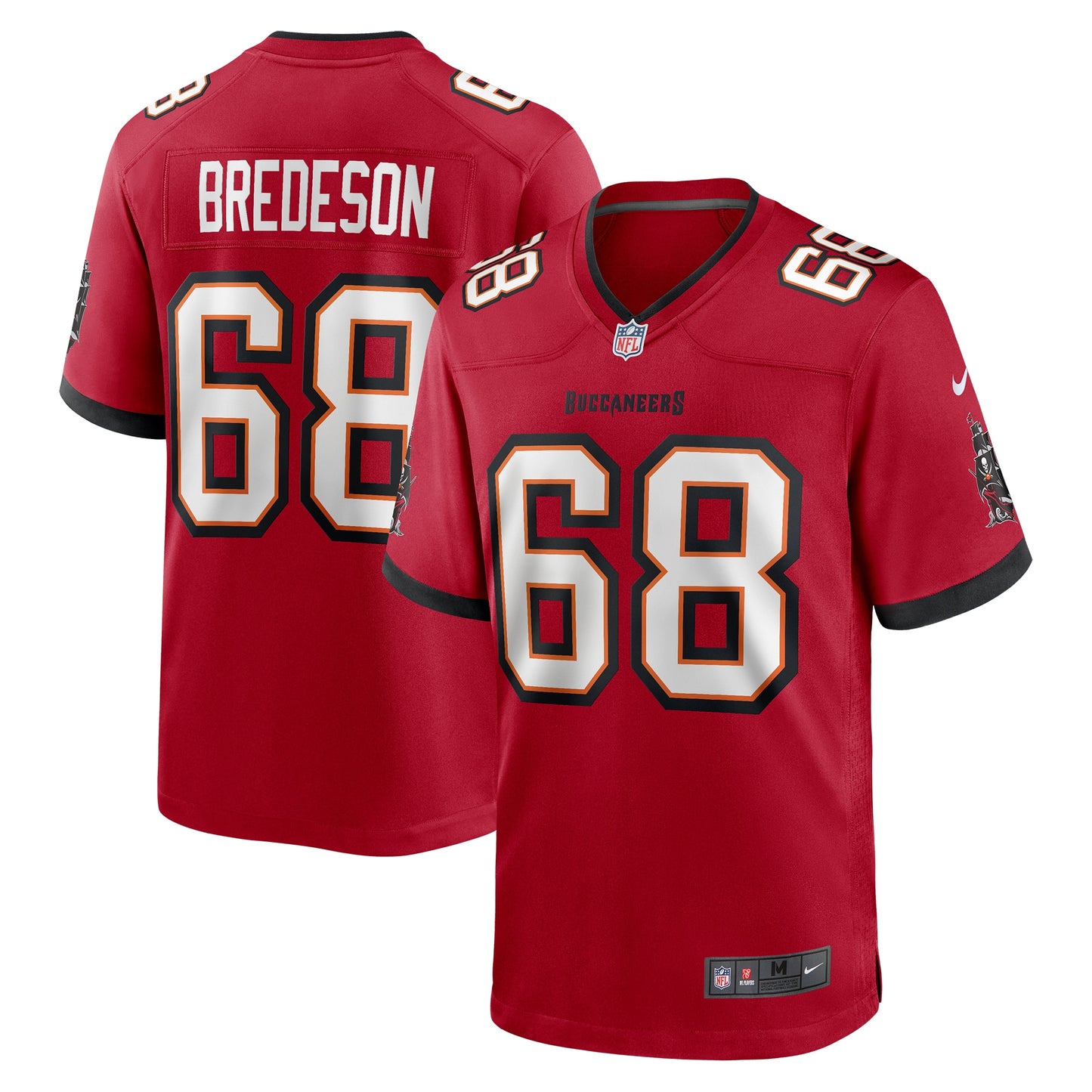 Tampa Bay Buccaneers Ben Bredeson Red Game Jersey JS2098