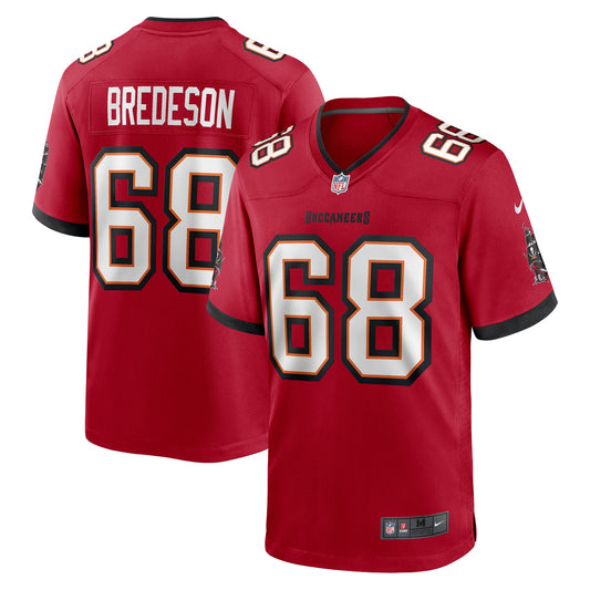 Tampa Bay Buccaneers Ben Bredeson Red Game Jersey JS2098