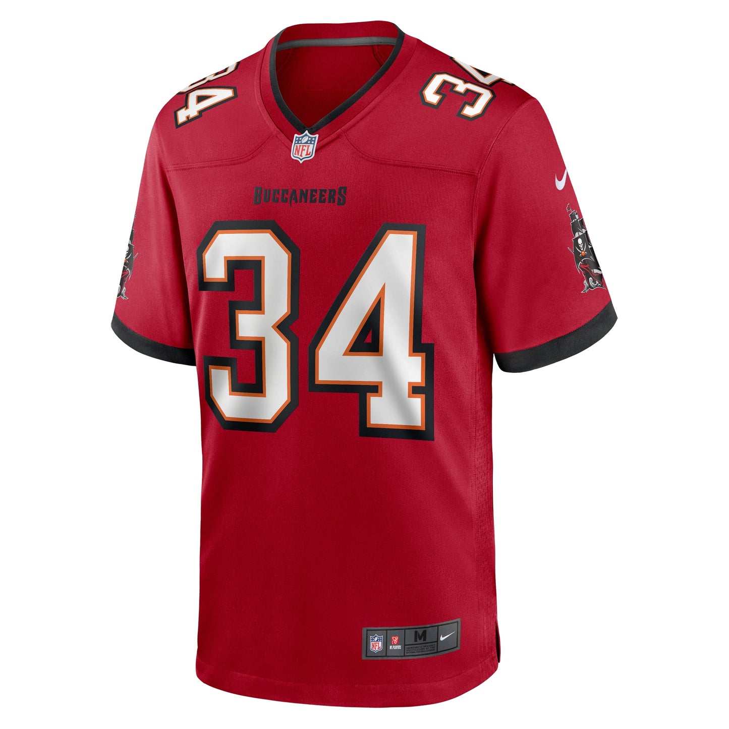 Tampa Bay Buccaneers Bryce Hall Red Team Game Jersey JS4380