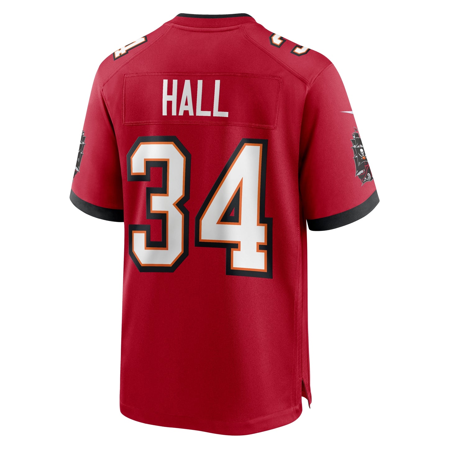 Tampa Bay Buccaneers Bryce Hall Red Team Game Jersey JS4380
