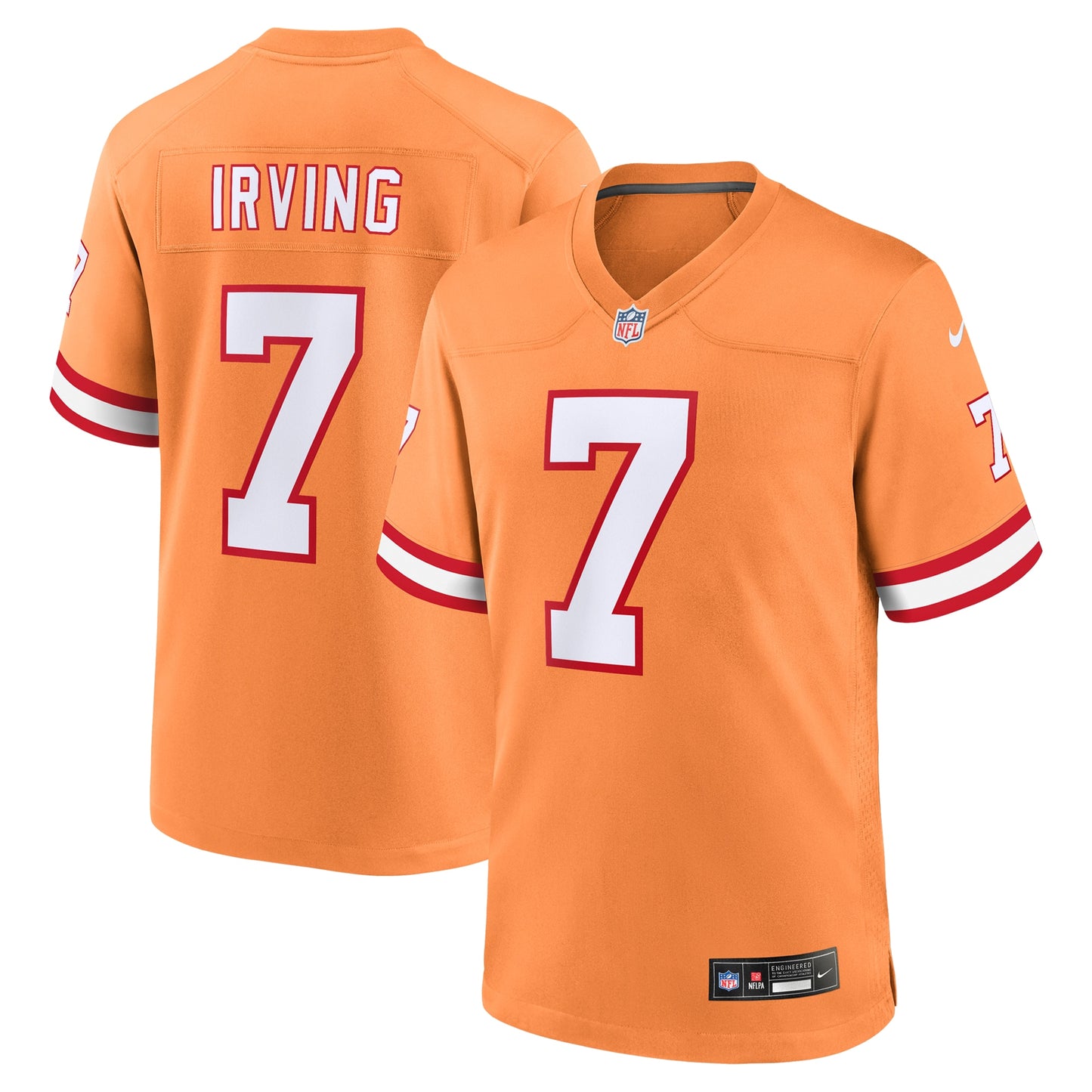 Tampa Bay Buccaneers Bucky Irving Orange Alternate Game Jersey JS7967