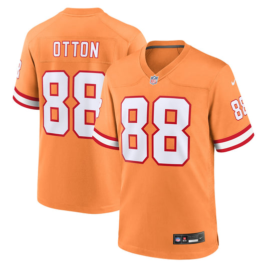 Tampa Bay Buccaneers Cade Otton Orange Throwback Game Jersey JS1287