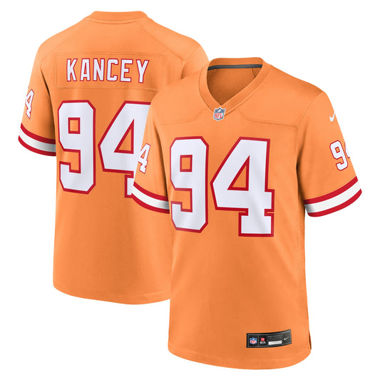 Tampa Bay Buccaneers Calijah Kancey Orange Alternate Team Game Jersey JS6623