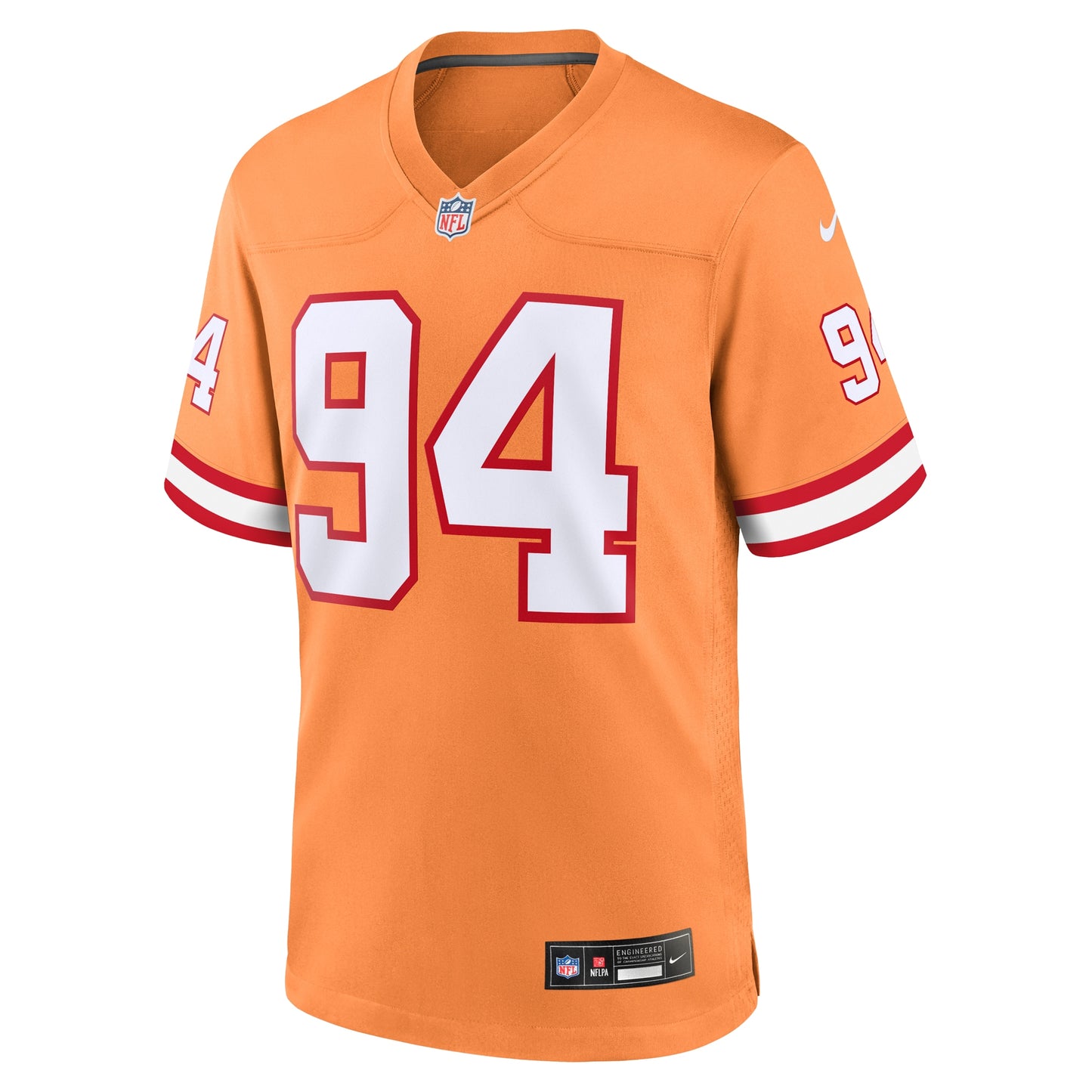 Tampa Bay Buccaneers Calijah Kancey Orange Alternate Team Game Jersey JS6623