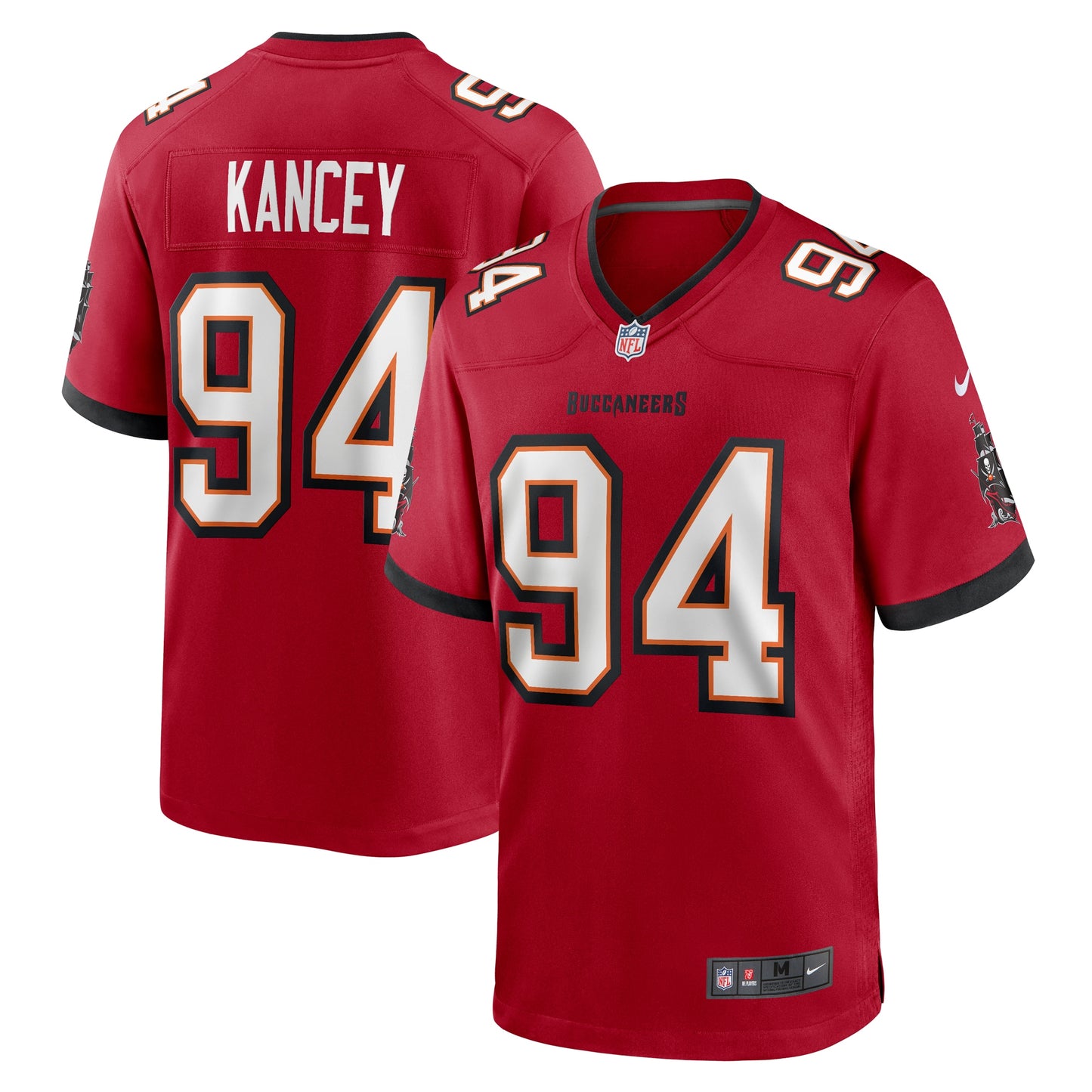 Tampa Bay Buccaneers Calijah Kancey Red Game Jersey JS4828