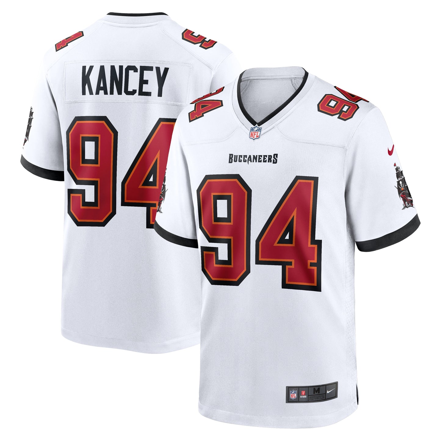 Tampa Bay Buccaneers Calijah Kancey White Game Jersey JS9315