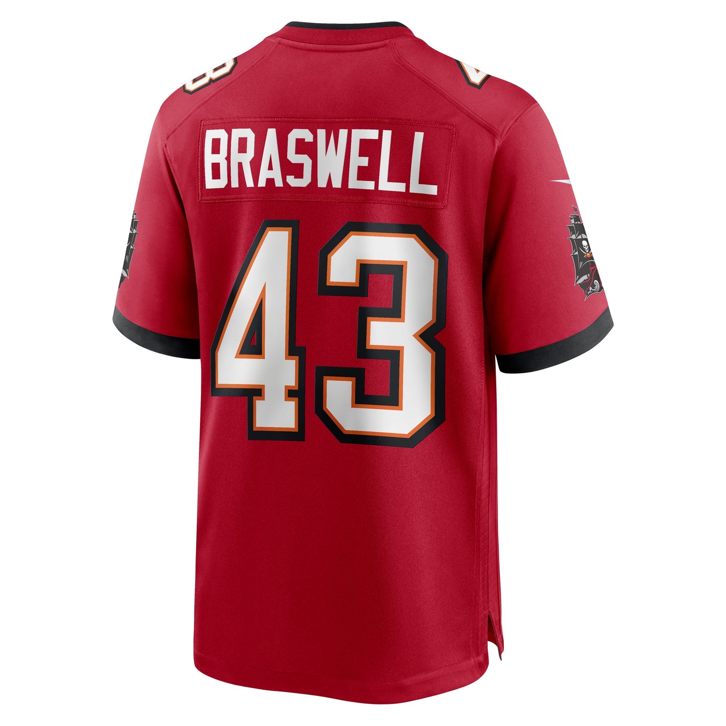 Tampa Bay Buccaneers Chris Braswell Red Game Jersey JS1211