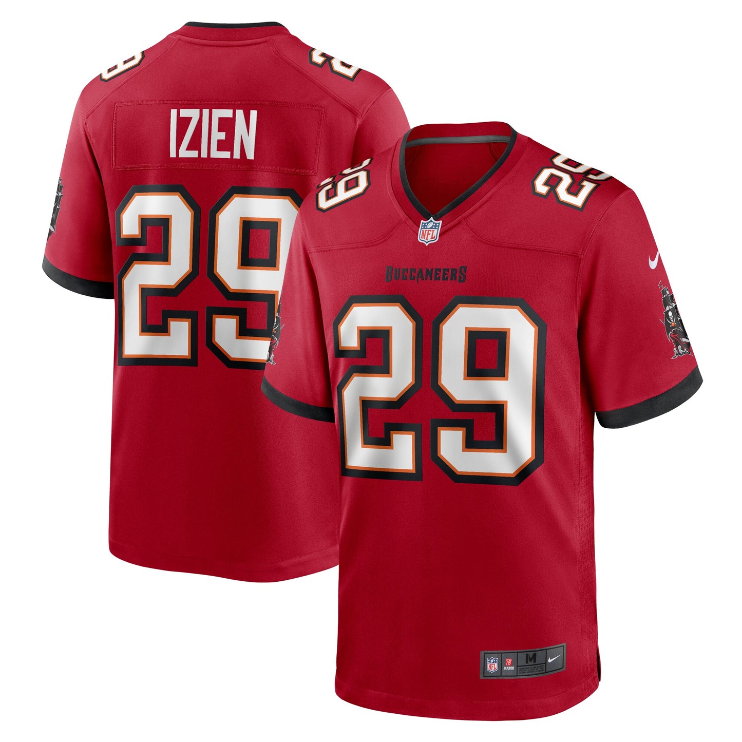 Tampa Bay Buccaneers Christian Izien Red Game Jersey JS5767