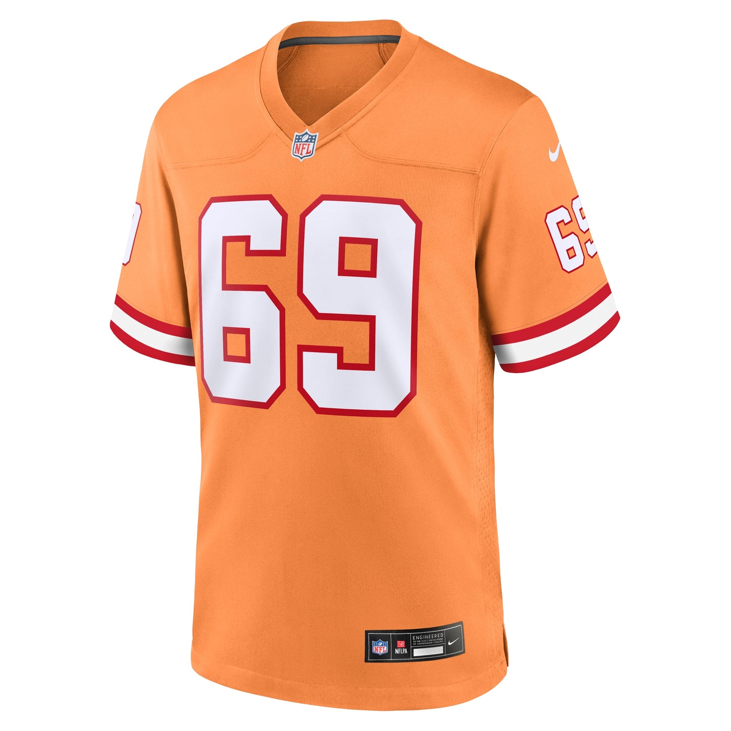Tampa Bay Buccaneers Cody Mauch Orange Throwback Game Jersey JS5118