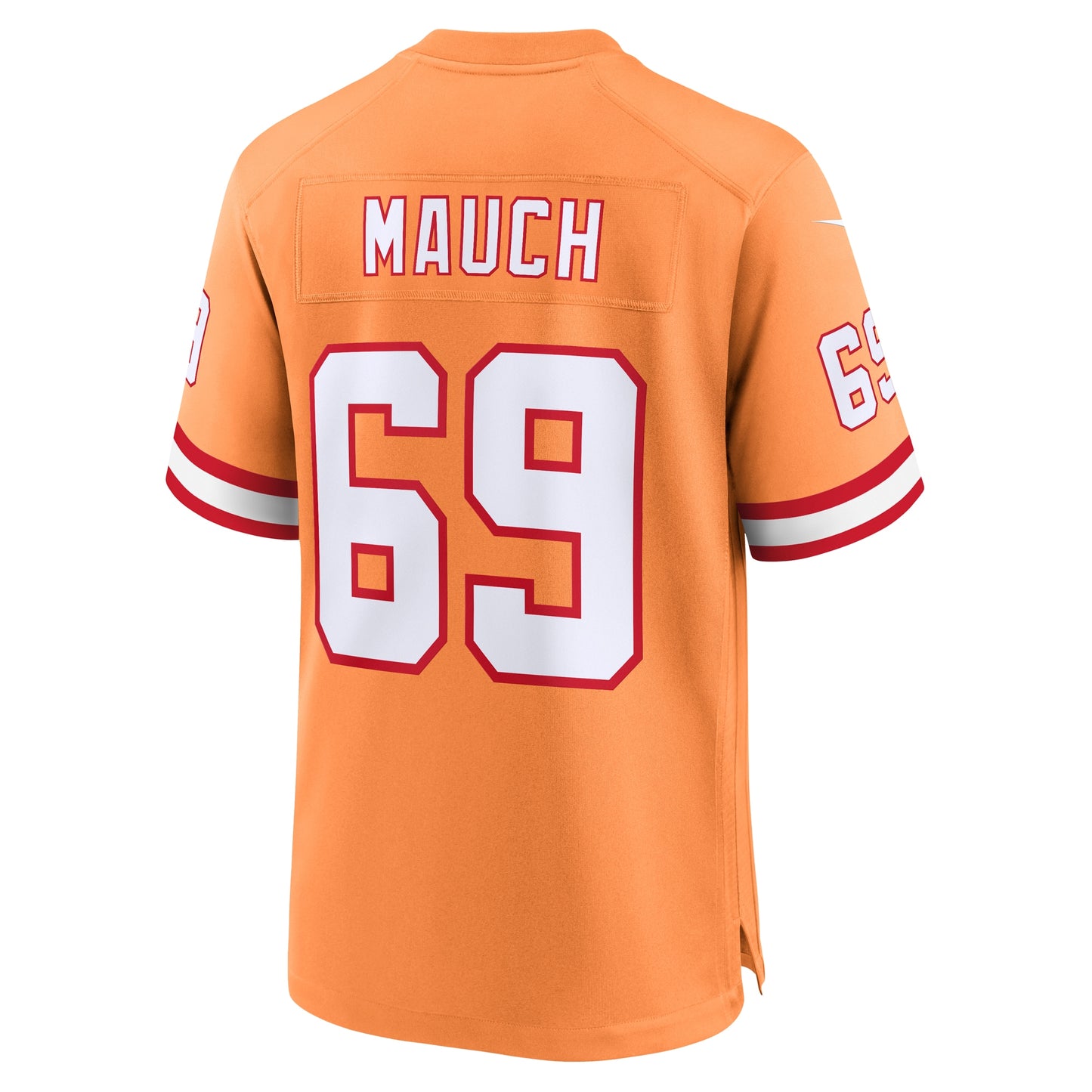Tampa Bay Buccaneers Cody Mauch Orange Throwback Game Jersey JS5118