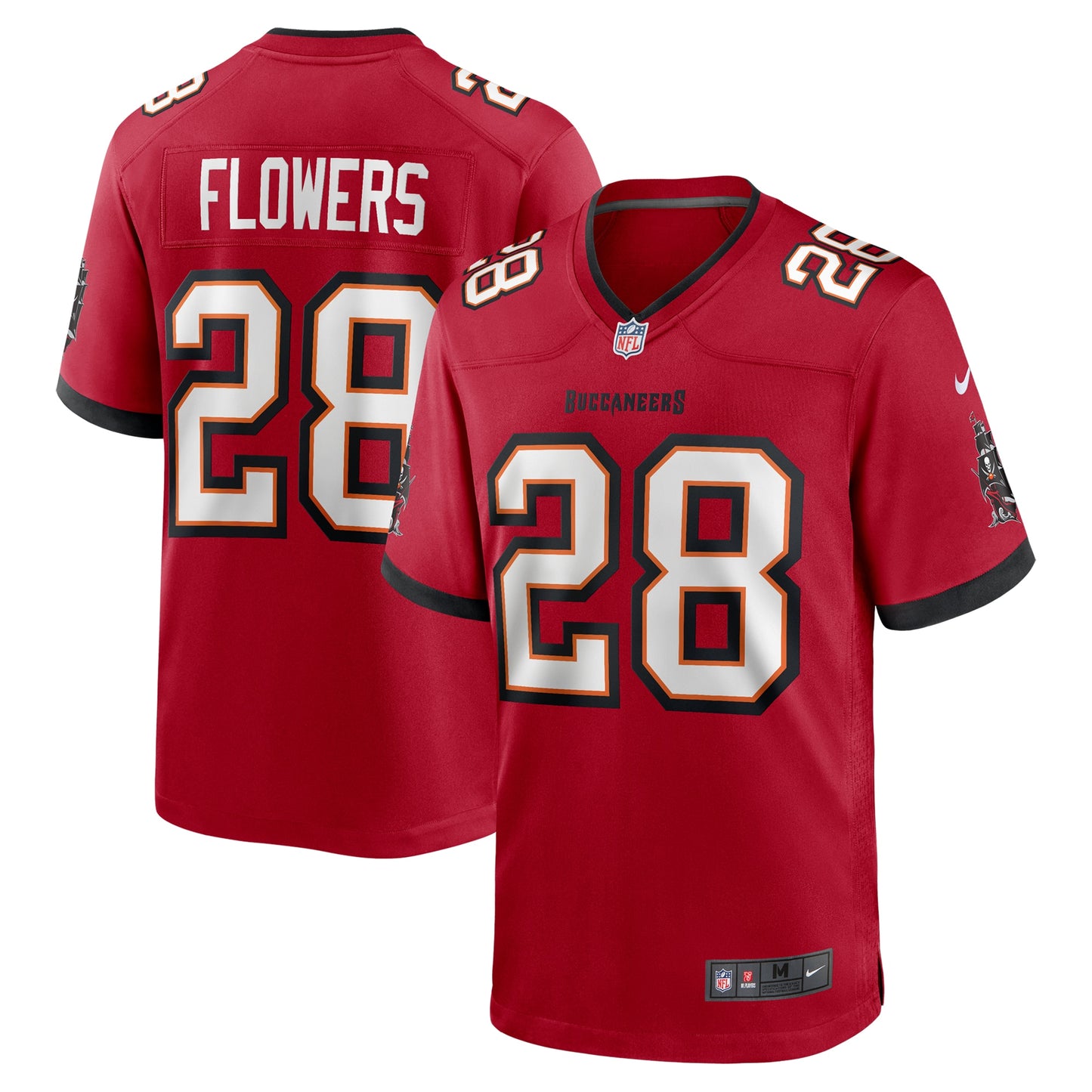 Tampa Bay Buccaneers Dallis Flowers Red Game Jersey JS9320