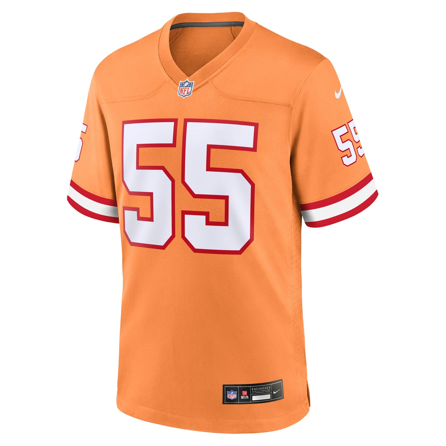Tampa Bay Buccaneers Derrick Brooks Orange Throwback Game Jersey JS5572