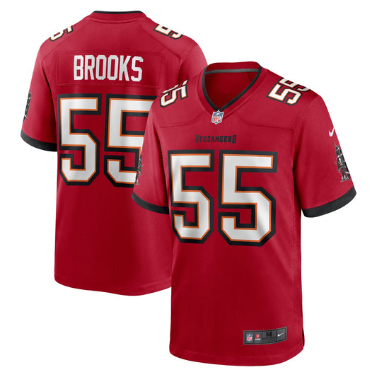Tampa Bay Buccaneers Derrick Brooks Red Retired Player Game Jersey JS9260
