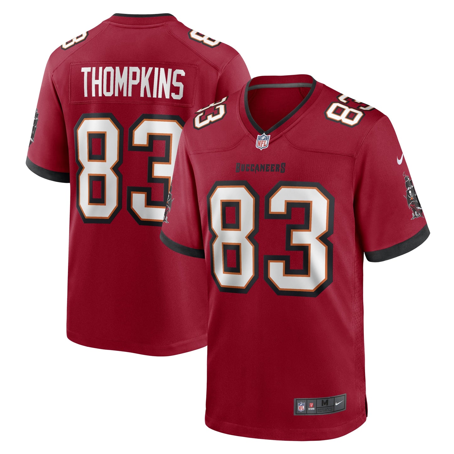 Tampa Bay Buccaneers Deven Thompkins Red Game Player Jersey JS4810
