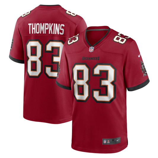 Tampa Bay Buccaneers Deven Thompkins Red Game Player Jersey JS4810