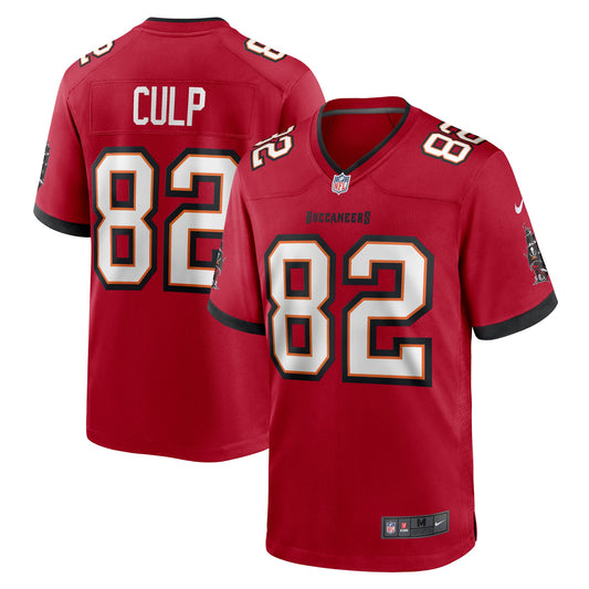 Tampa Bay Buccaneers Devin Culp Red Game Jersey JS4274