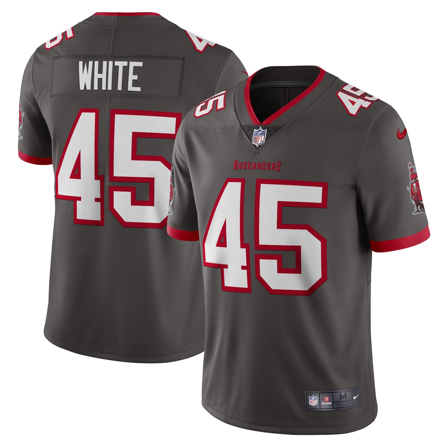 Tampa Bay Buccaneers Devin White Pewter Vapor Limited Jersey JS5811