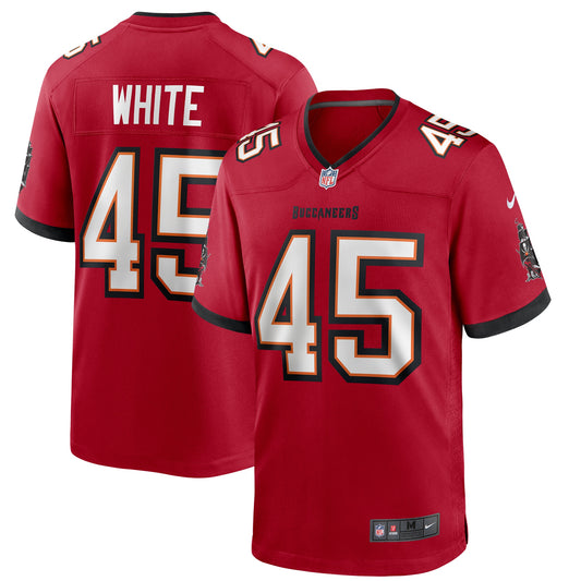 Tampa Bay Buccaneers Devin White Red Player Game Jersey JS8480