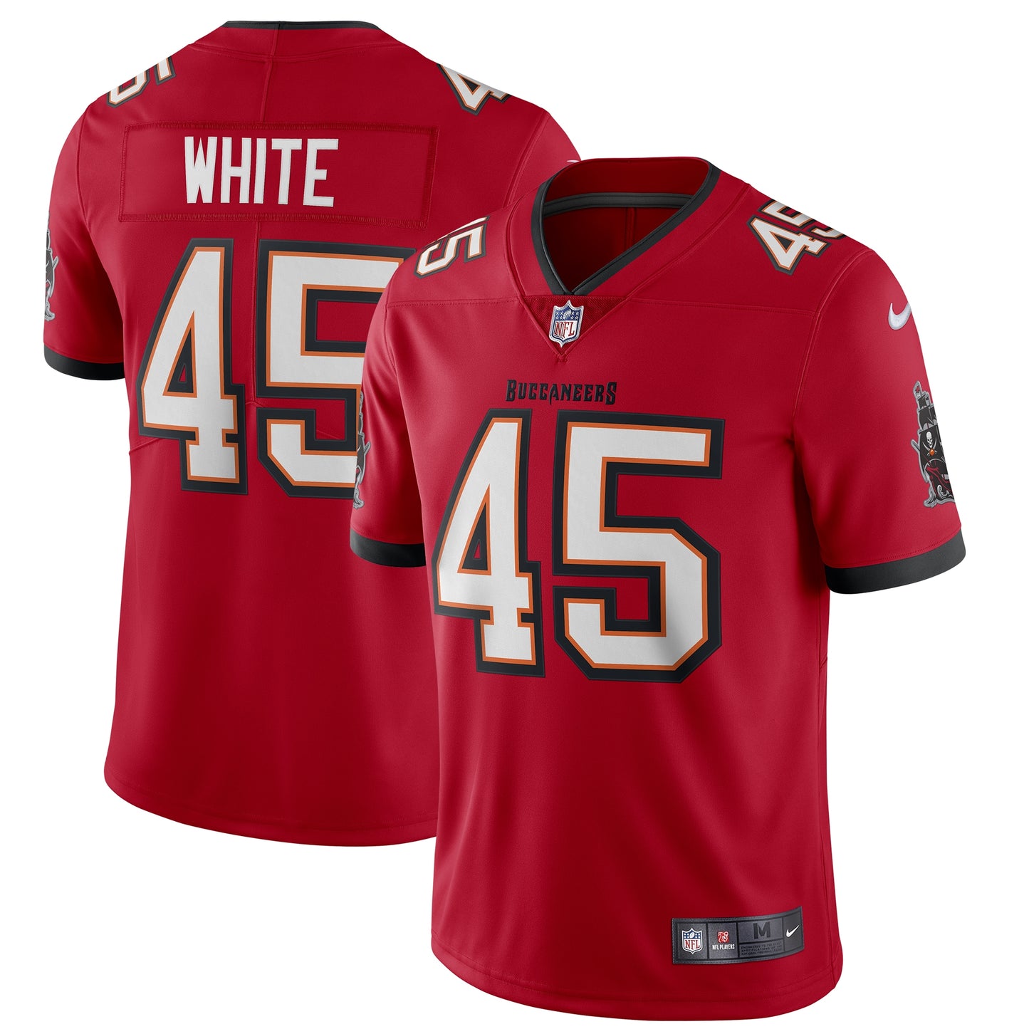 Tampa Bay Buccaneers Devin White Red Vapor Limited Jersey JS8971