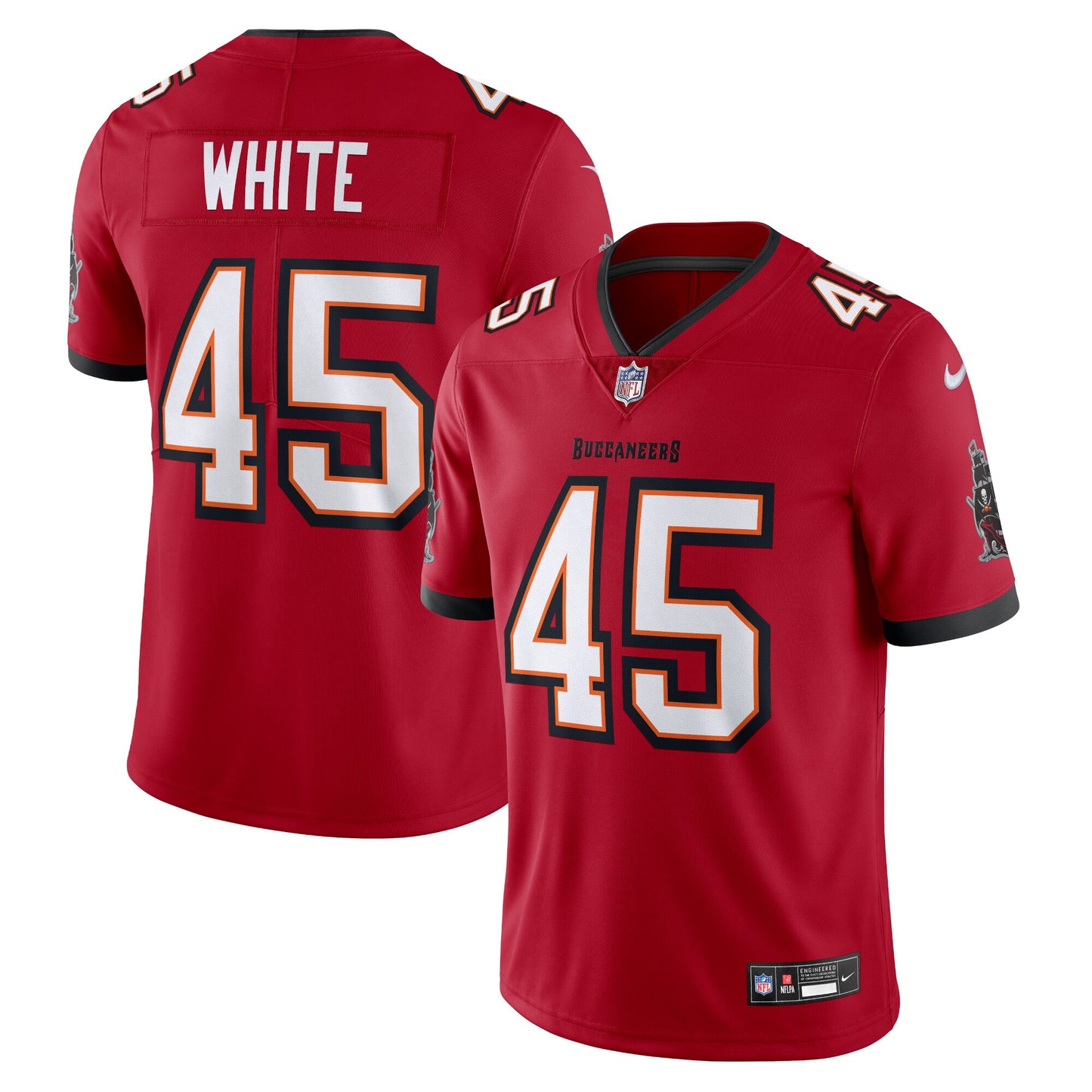 Tampa Bay Buccaneers Devin White Red Vapor Untouchable Limited Jersey JS2503