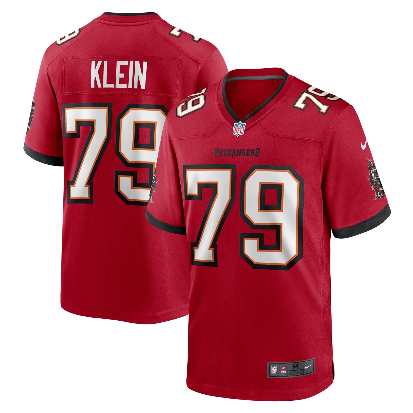 Tampa Bay Buccaneers Elijah Klein Red Game Jersey JS8653