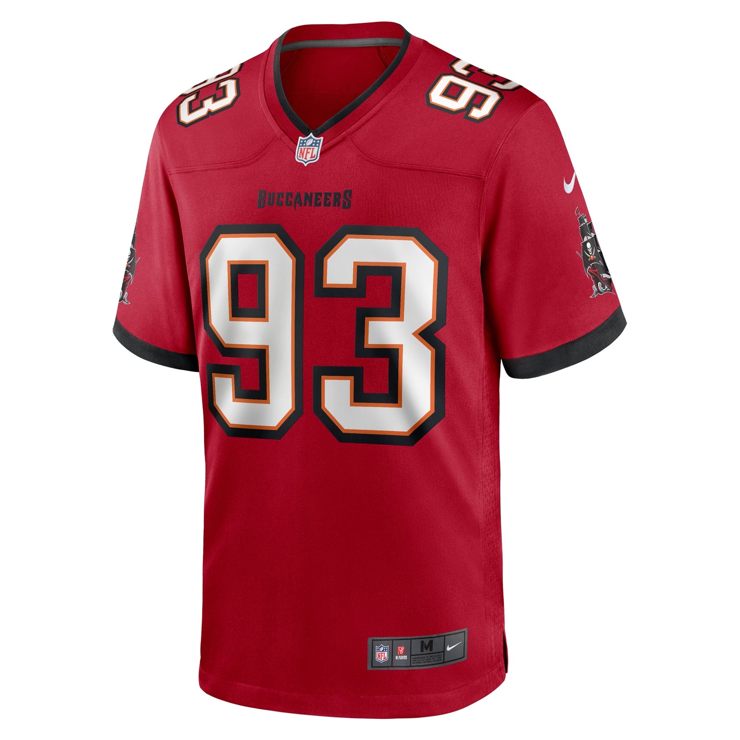 Tampa Bay Buccaneers Eric Banks Red Game Jersey JS8517