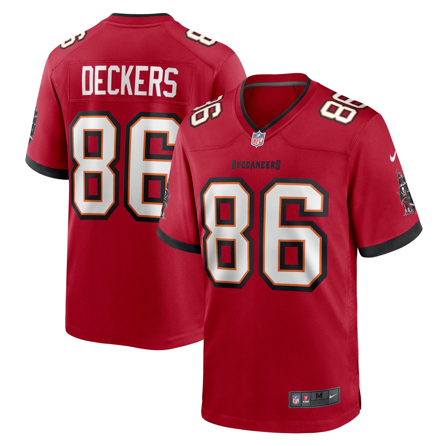 Tampa Bay Buccaneers Evan Deckers Red Game Jersey JS9529