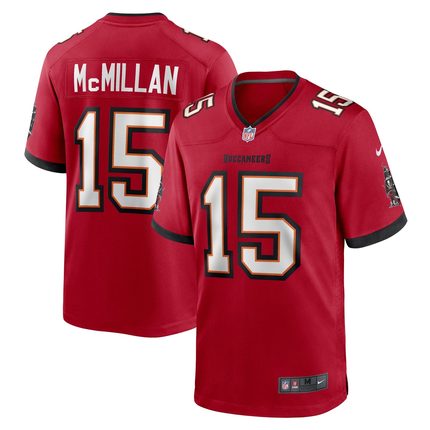 Tampa Bay Buccaneers Jalen McMillan Red Game Jersey JS7976