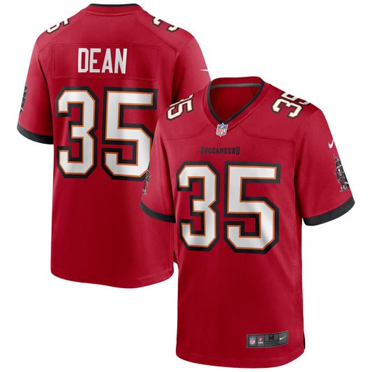 Tampa Bay Buccaneers Jamel Dean Red Game Jersey JS2368