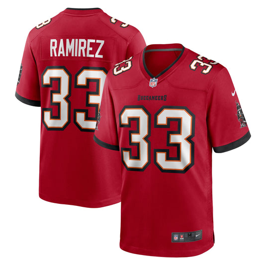 Tampa Bay Buccaneers Jose Ramirez Red Game Jersey JS2013