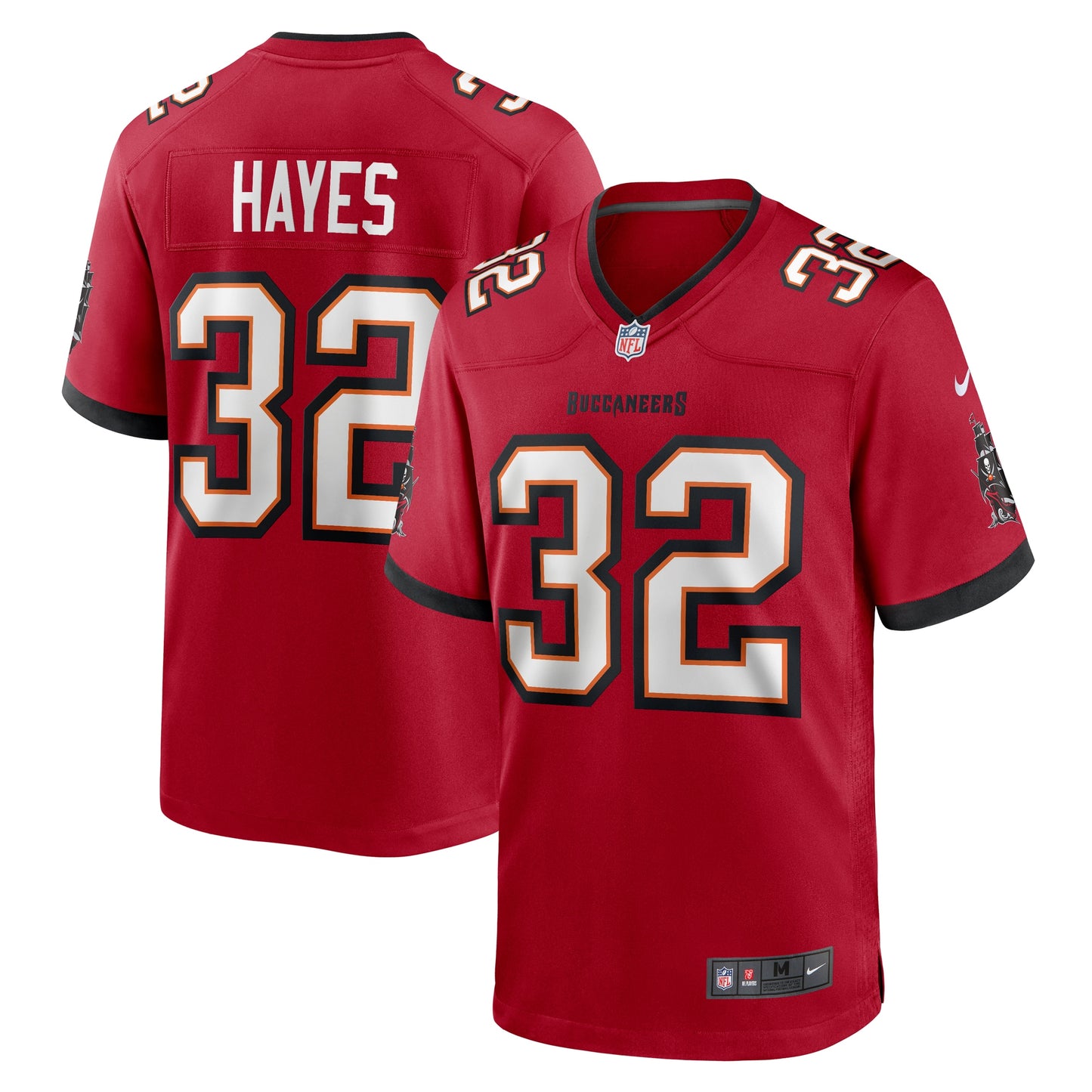 Tampa Bay Buccaneers Josh Hayes Red Game Jersey JS7697
