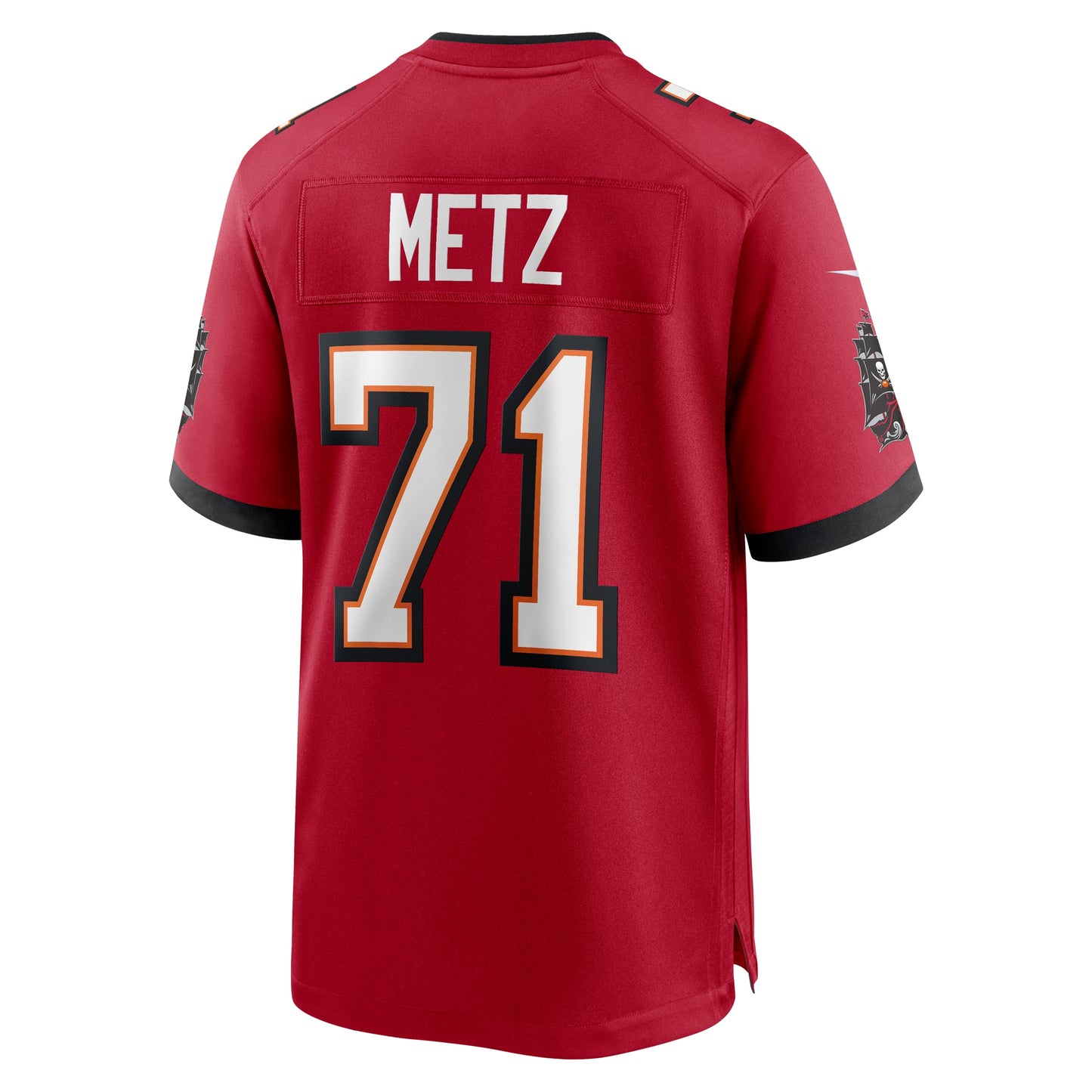 Tampa Bay Buccaneers Lorenz Metz Red Game Jersey JS9387