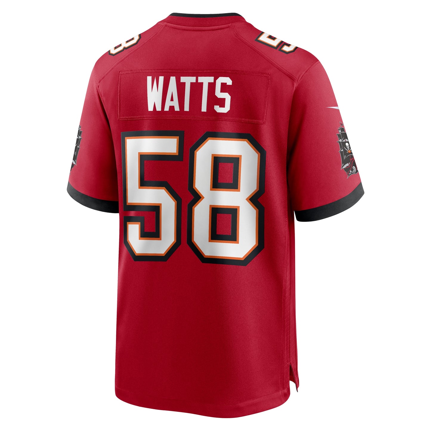 Tampa Bay Buccaneers Markees Watts Red Game Jersey JS7726
