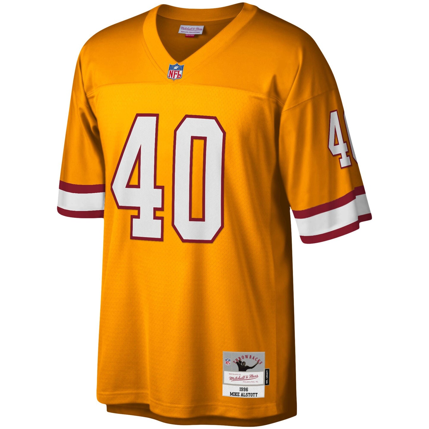 Tampa Bay Buccaneers Mike Alstott Mitchell & Ness Orange Big & Tall 1996 Retired Player Jersey JS1974