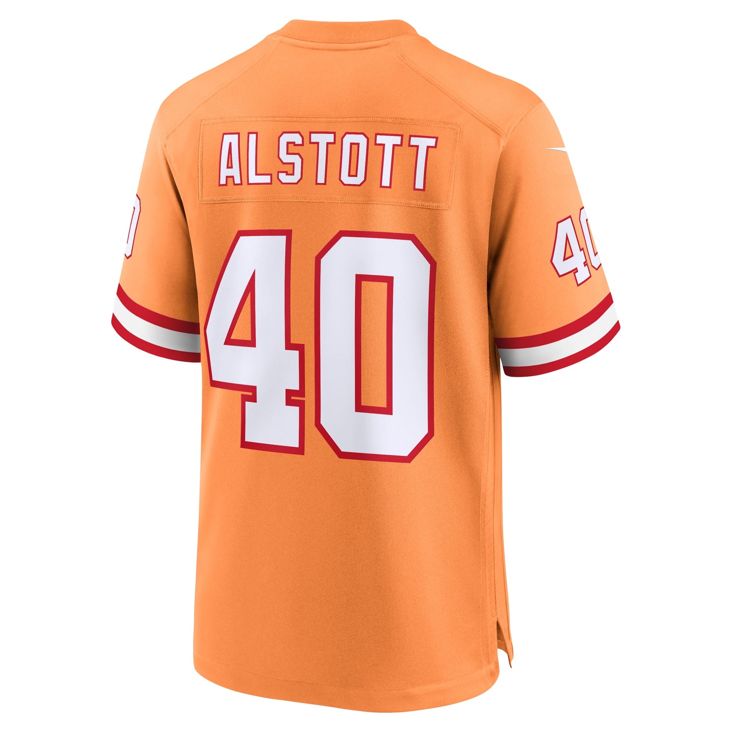 Tampa Bay Buccaneers Mike Alstott Orange Throwback Game Jersey JS7819