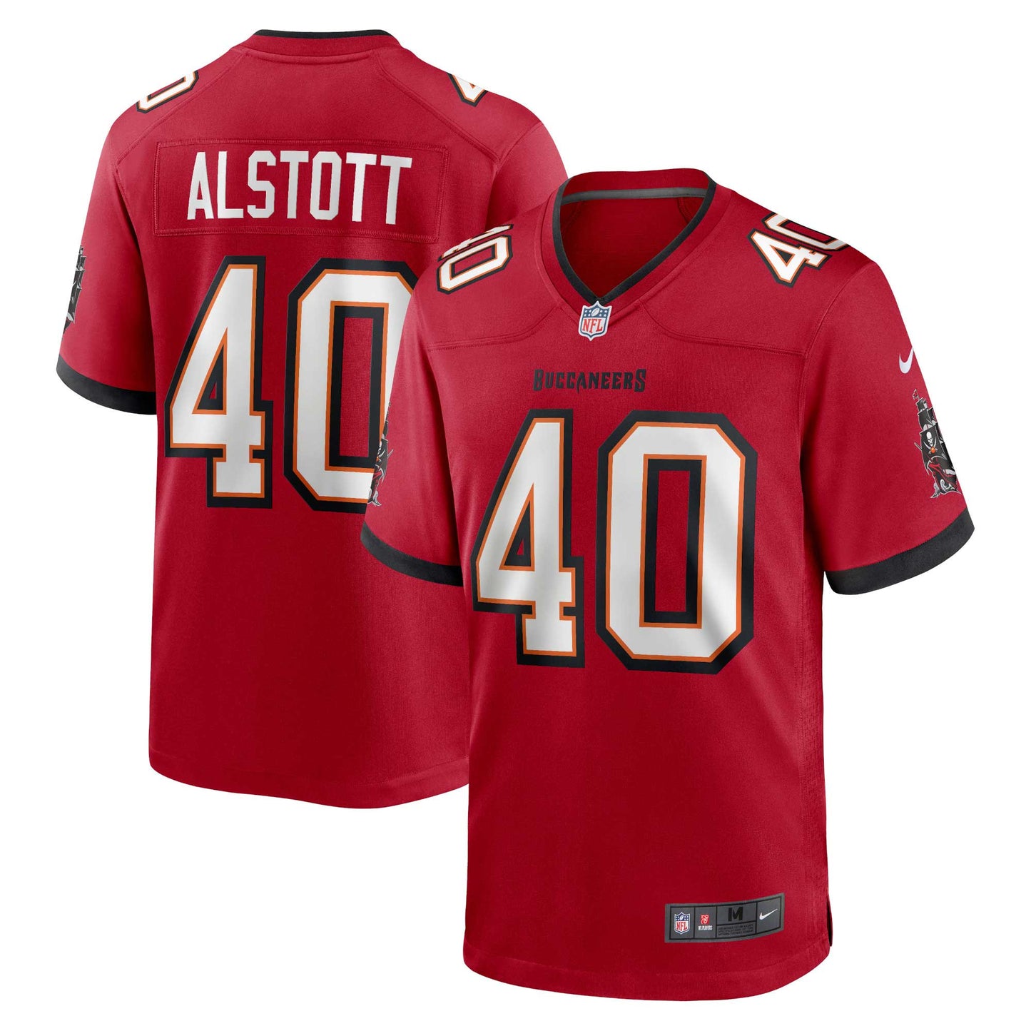 Tampa Bay Buccaneers Mike Alstott Red Retired Player Game Jersey JS3416