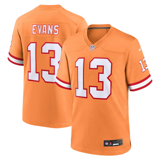 Tampa Bay Buccaneers Mike Evans Orange Throwback Game Jersey JS9659