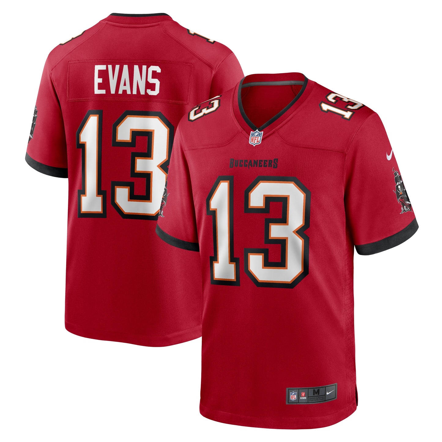 Tampa Bay Buccaneers Mike Evans Red Game Jersey JS8341
