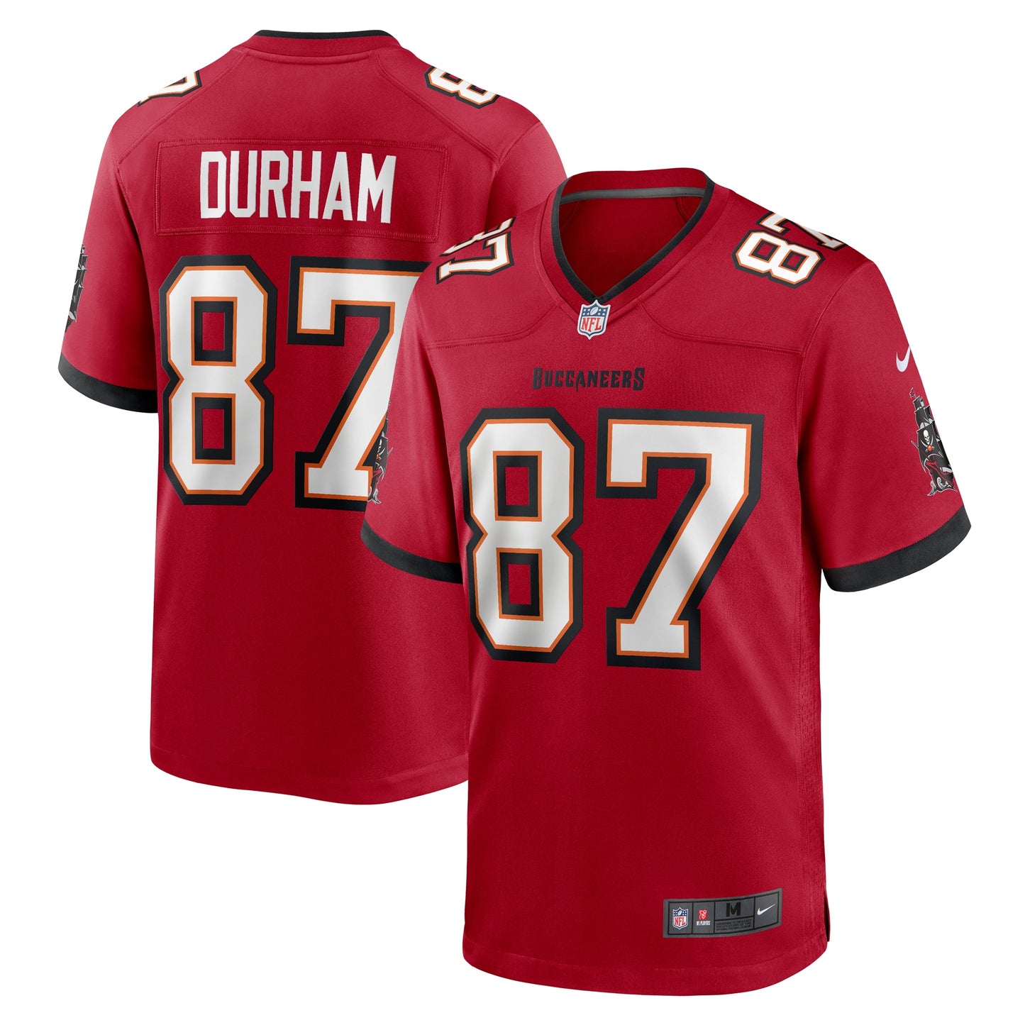 Tampa Bay Buccaneers Payne Durham Red Game Jersey JS9057