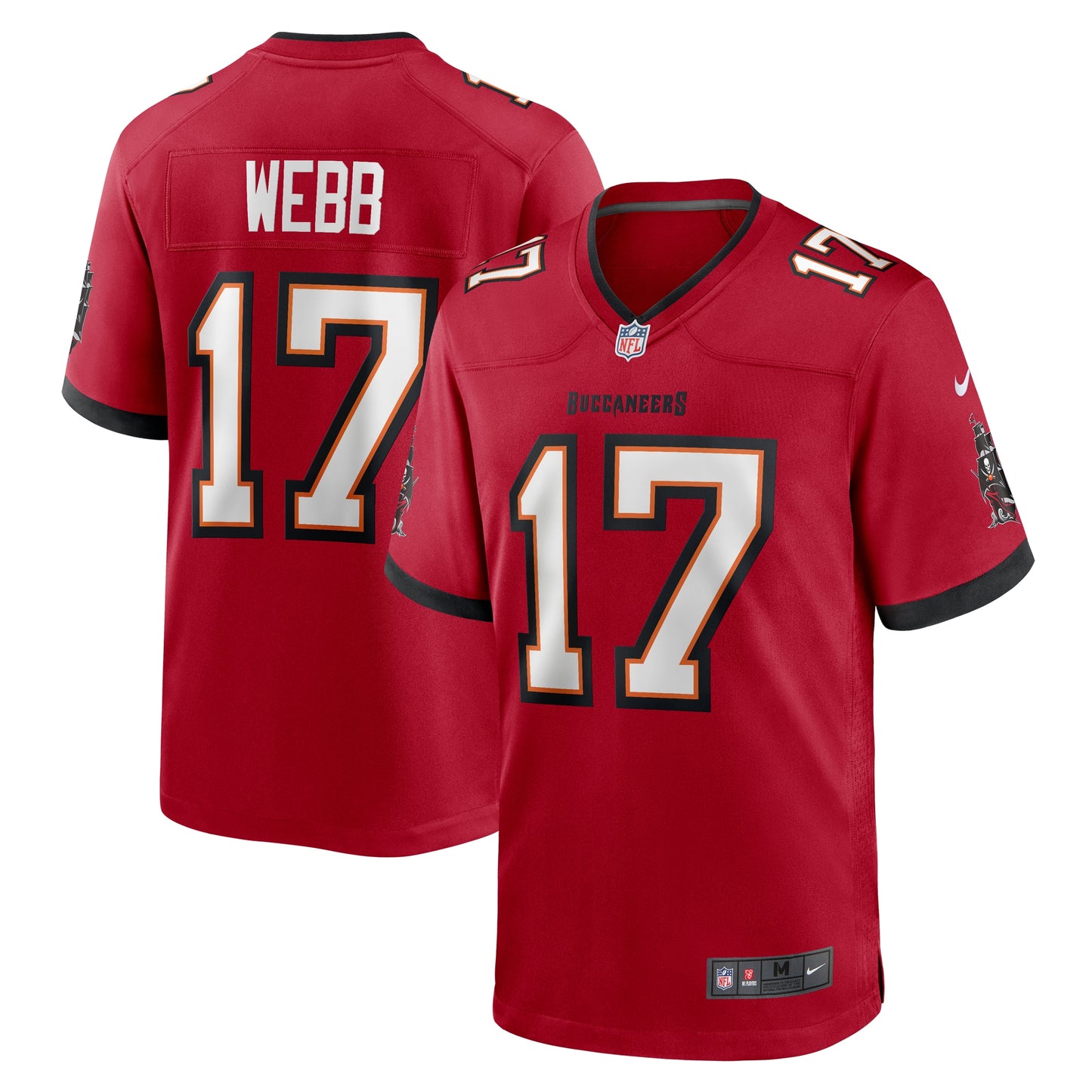 Tampa Bay Buccaneers Raleigh Webb Red Game Jersey JS7738