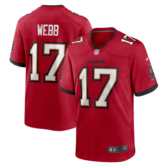 Tampa Bay Buccaneers Raleigh Webb Red Game Jersey JS7738